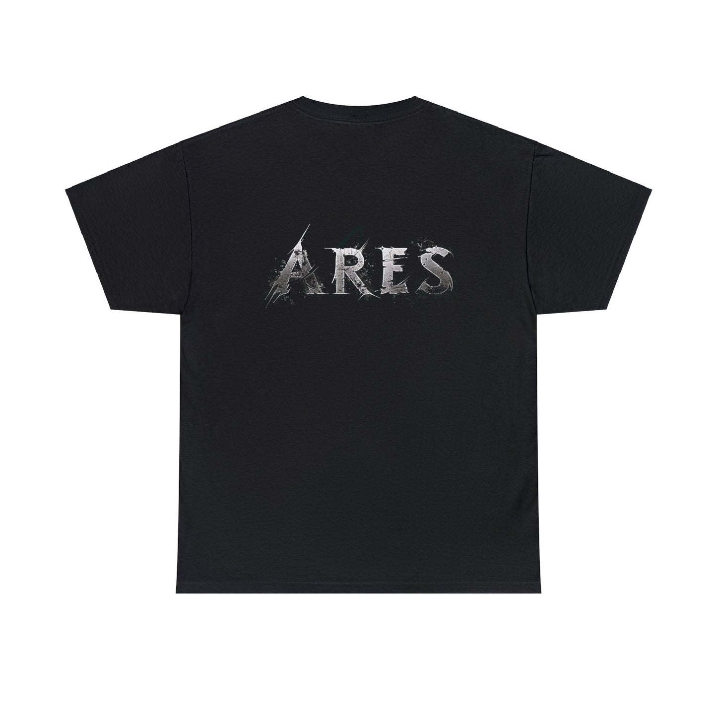 Unisex Heavy Cotton T-Shirt Ares Battle Tested With Back Design