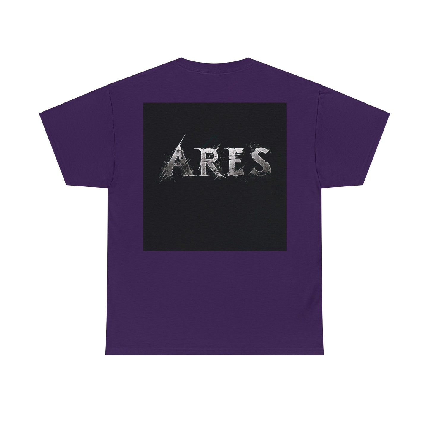 Unisex Heavy Cotton T-Shirt Ares Battle Tested With Back Design