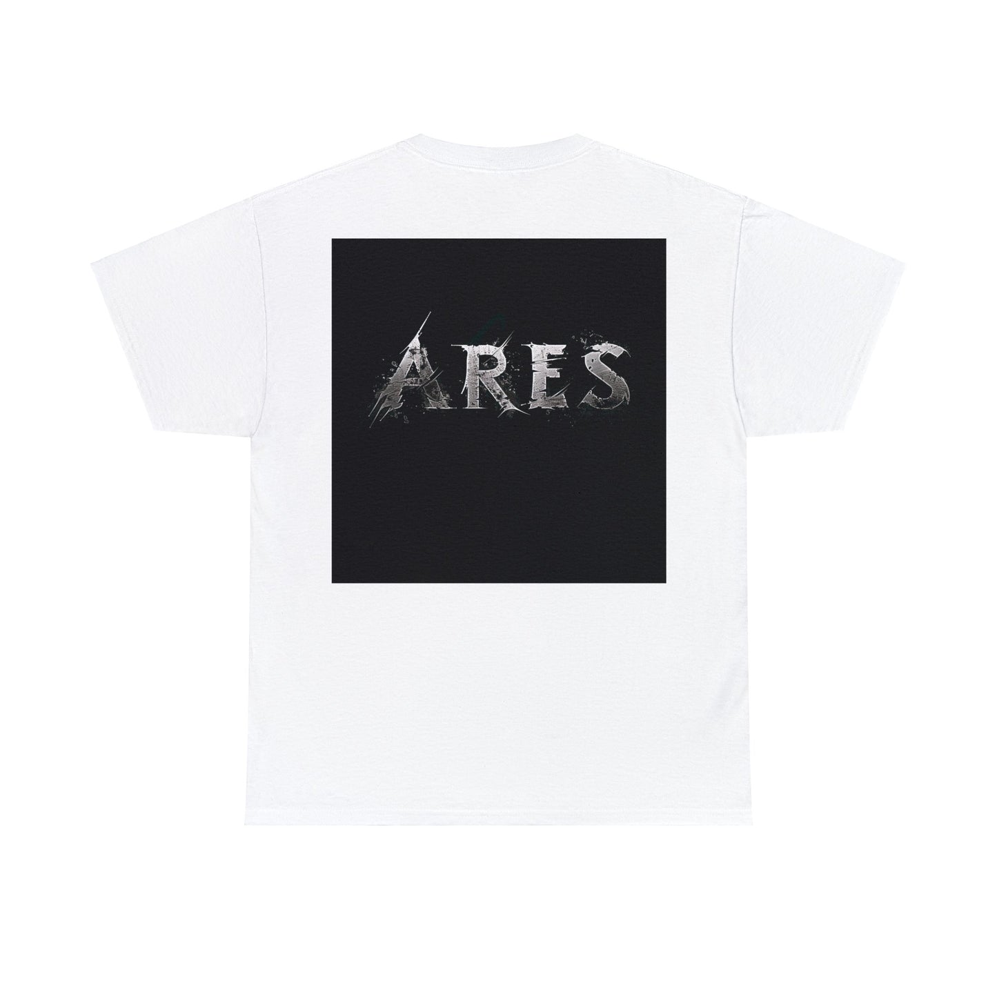 Unisex Heavy Cotton T-Shirt Ares Battle Tested With Back Design