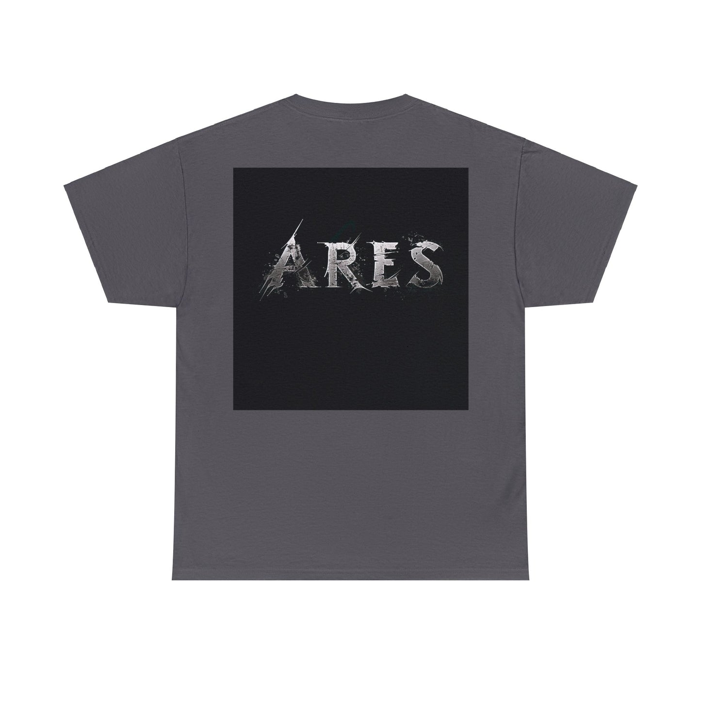 Unisex Heavy Cotton T-Shirt Ares Battle Tested With Back Design